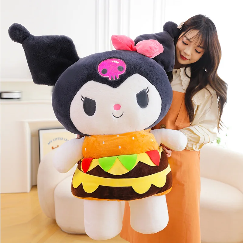 E hamburg kuromi melody plush toy little devil pillow girl sleeping plushies doll birt thumb200