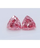 PINK Trillion Pair Fancy 0.53 Cts VS1 Lab Grown CVD Diamond for Earring - $9,195.82 MXN