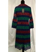 Brand New Sara Campbell Dress, Lace, Fully Lined, Rd/Grn/Navy, Size 10 - $3,042.07 MXN