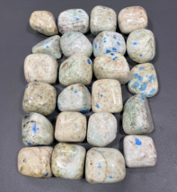 819.5 grams beautiful K2 jasper tumbled with azurite dots whole sale lot - $79.20