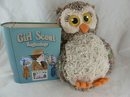 Little Brownie Bakers OWL 10 in Plush plus Girl Scout Tin 100 years souv... - £12.44 GBP