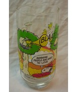 VINTAGE PEANUTS Camp Snoopy Woodstock Collection GLASS CUP McDonald&#39;s Linus - £11.86 GBP