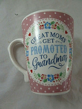 Grandma Mug Great Moms Get Promoted Coffee Mug Stoneware History &amp; Heraldry - £10.22 GBP