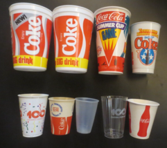 9 different Coca-Cola  Cups - $2.48