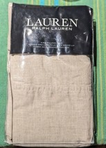 Lauren Ralph Lauren Graydon Melange Linen Beige King Pillowcase Set New - £38.61 GBP