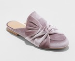 A New Day™ ~ Knotted Velvet Mules ~ Lavender ~ Slip on Shoes ~ Women&#39;s S... - £20.85 GBP