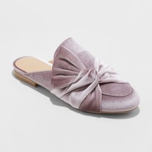 A New Day™ ~ Knotted Velvet Mules ~ Lavender ~ Slip on Shoes ~ Women&#39;s S... - £20.92 GBP