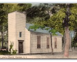 St John&#39;s Church Oakdale Long Island New York NY UNP Unused DB Postcard V17 - $6.88
