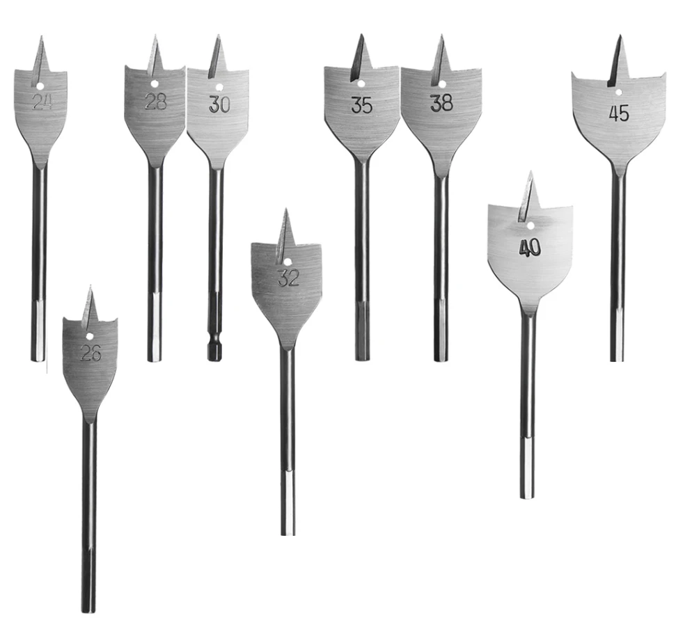 Wholesales 1pcs 6-50mm Flat Drill High- Steel  Flat Drill Set wor Spade ... - $3,043.34 MXN