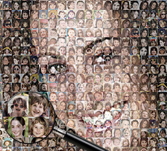 Handmade Custom Photo Mosaic Print Art, Created Using Your Personal Pictures - £125.86 GBP