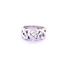 Tiffany &amp; Co Estate Triple Heart Ring 5.25 Silver By Paloma Picasso TIF508 - $246.51