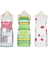 Pack of 3 Adjustable Bib Aprons for Women and Men, Water Resistant Aprons - $23.52