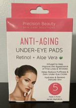 Precision Beauty Retinol + Aloe Vera Anti-Aging Under Eye Pads 5 Pair ( 10 ) New - £5.92 GBP