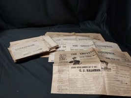 The Groveton Enterprise Newspaper 1890s Lot 20 Northern New Hampshire Co... - £73.21 GBP