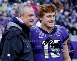 Coach Sonny Dykes & Max Duggan Signed Photo 8X10 Rp Autographed Picture Tcu - $19.99