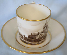 Lenox Historal Minga Pope Patchin Cup &amp; Saucer 1933 Independence Hall 1776 - £27.94 GBP