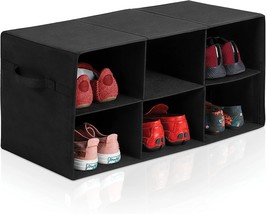 Freestanding Shoe Organizer No Tools Needed 6 Large Sections Fits Men&#39;S ... - £24.71 GBP