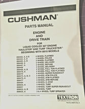 Cushman 832972 Rev. 3 Engine/Drive Train Parts Manual 327 Daihatsu Models - £11.78 GBP