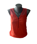 Women&#39;s Orange Pixley Zip Zipper Tank Top Size Medium - £7.91 GBP