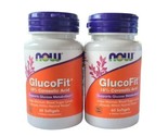 2 NOW Foods GlucoFit 18% Corosolic Acid 60 Softgels Ea Blood Sugar Suppo... - $20.78