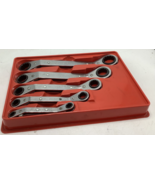 Blue Point RBYA605 5pc 12 Point SAE 25° Offset Ratcheting Box Wrench Set... - £50.53 GBP