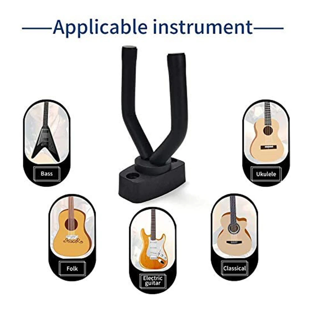 House Home 5/10pcs Metal Guitar Hanger Hook Wall Mount Non-slip Holder Stand for - £25.57 GBP