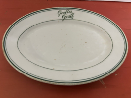 Vintage 1940s restaurant ware plate Carr China GRILLIS GRILL Jackson Mississippi - £51.71 GBP