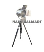 Classical Chrome Finish Wooden Tripod Floor Lamp For Living Room By Naut... - $197.01