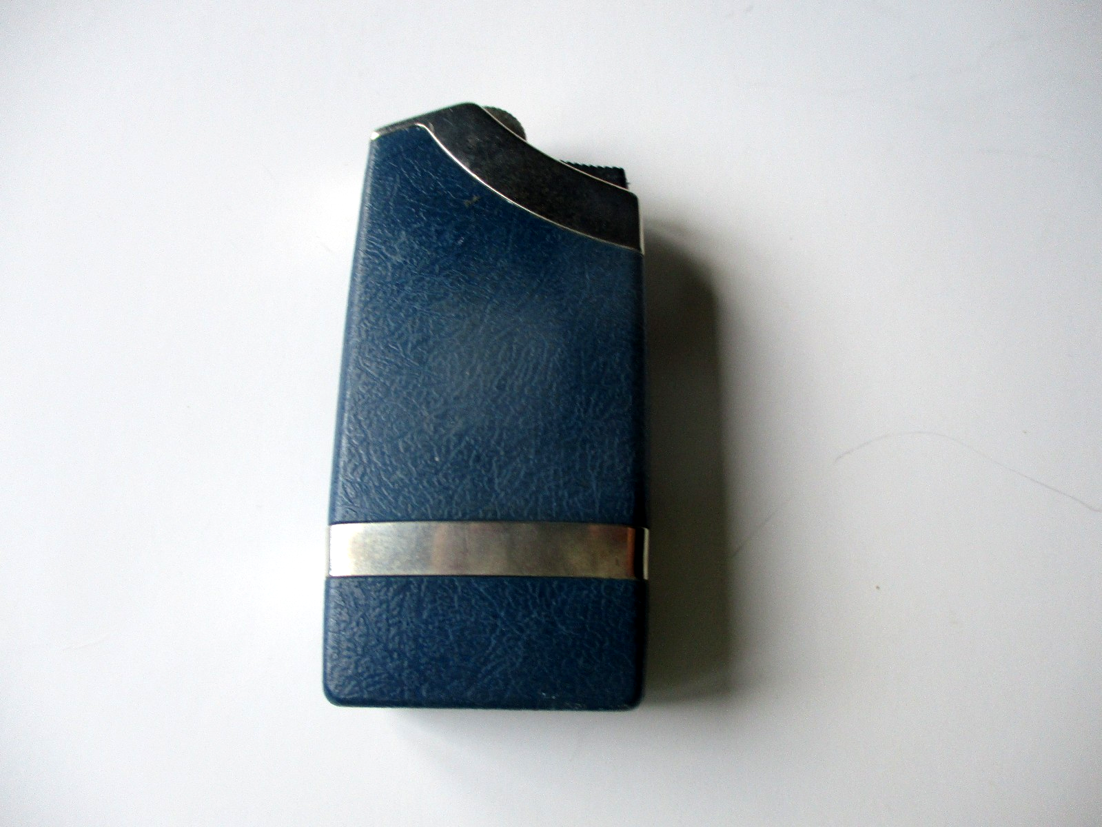 FLAMINAIRE CIGARETTE LIGHTER BLUE & SILVER MADE IN FRANCE UNTESTED Item image 2