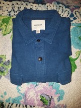 Goodthreads Men&#39;s Long Sleeve, Button Down, Blue Shirt, Size XXLT - £21.21 GBP