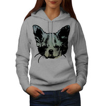 Wellcoda Chihuahua Face Cute Womens Hoodie, Prestige Casual Hooded Sweatshirt - £28.59 GBP