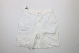 New Jos A Bank Mens Size 34 Flat Front Cotton Chino Shorts White - £27.59 GBP