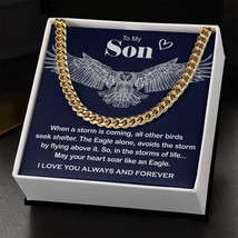 Cuban Chain Necklace for Son Gift from Dad/Mom, Special Gift for Son fro... - £41.81 GBP