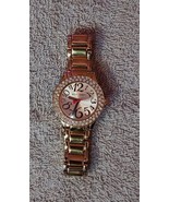 Betsey Johnson Gold Tone Crystal Bezel Gold Dial Bling Watch BJ00191-03 - $35.80 CAD