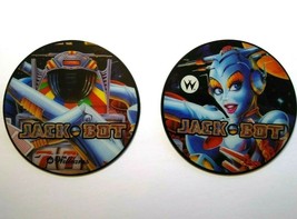 Jackbot Drink COASTER Set Pinball NOS Plastics Bride Of Pinbot Robot - $23.94