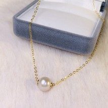 Natural Freshwater pearl 14K gold filled necklace choker Mother&#39;s day gift - £43.39 GBP