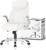 NOUHAUS +Posture Ergonomic PU Leather Office Chair. Click5 Lumbar Suppor... - $415.99