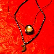 Hematite vintage necklaces - £13.20 GBP