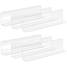 Shelf Divider Organizer 20Pcs Shelf Dividers Clear Plastic Commodity Sep... - £29.33 GBP