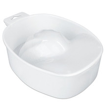 Acetone Resistant Manicure Nail Treatment Remover And Soaker Bowl - White - £10.93 GBP