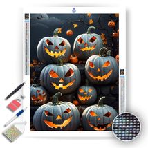 Happy Halloween Pumpkins - Diamond Painting Kit - £15.73 GBP+
