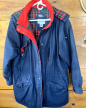 Vintage Cabin Creek Women&#39;s Winter Coat Jacket Blue Plaid Lined Large (1... - $491.09 MXN