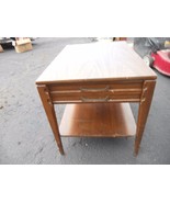 LOCAL PICKUP ANTIQUE Mersman Wood Bed Side End Table Drawer Shelf 60322 - $55.41