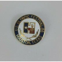 Vintage 1986 US. Olympic Festival Houston, Texas Lapel Hat Pin - £3.48 GBP