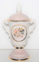 Ceramica Le Torri Vase with Handles &amp; Lid 11&quot; Flower Scene Made in Italy - $10.00