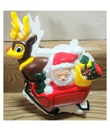 Christmas ACME Chip Clip Santa Sleigh Fridge Magnet Says Ho Ho Ho Merry ... - $11.66