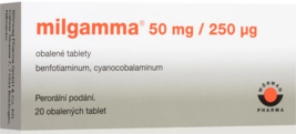 Milgamma 50 mg/250 mcg tablets x20 Vitamins B1, B6, B12 necessary for me... - $25.99