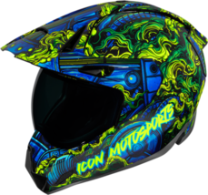 Icon Mens Dual Sport Variant Pro Willy Pete Helmet Large - £316.98 GBP