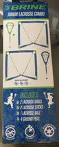 BRINE Junior Lacrosse Combo.Includes 2 Goals,2 Sticks,1 Ball &amp; 4 Ground ... - $21.99