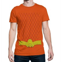Aquaman New 52 Costume T-Shirt Orange - £19.96 GBP